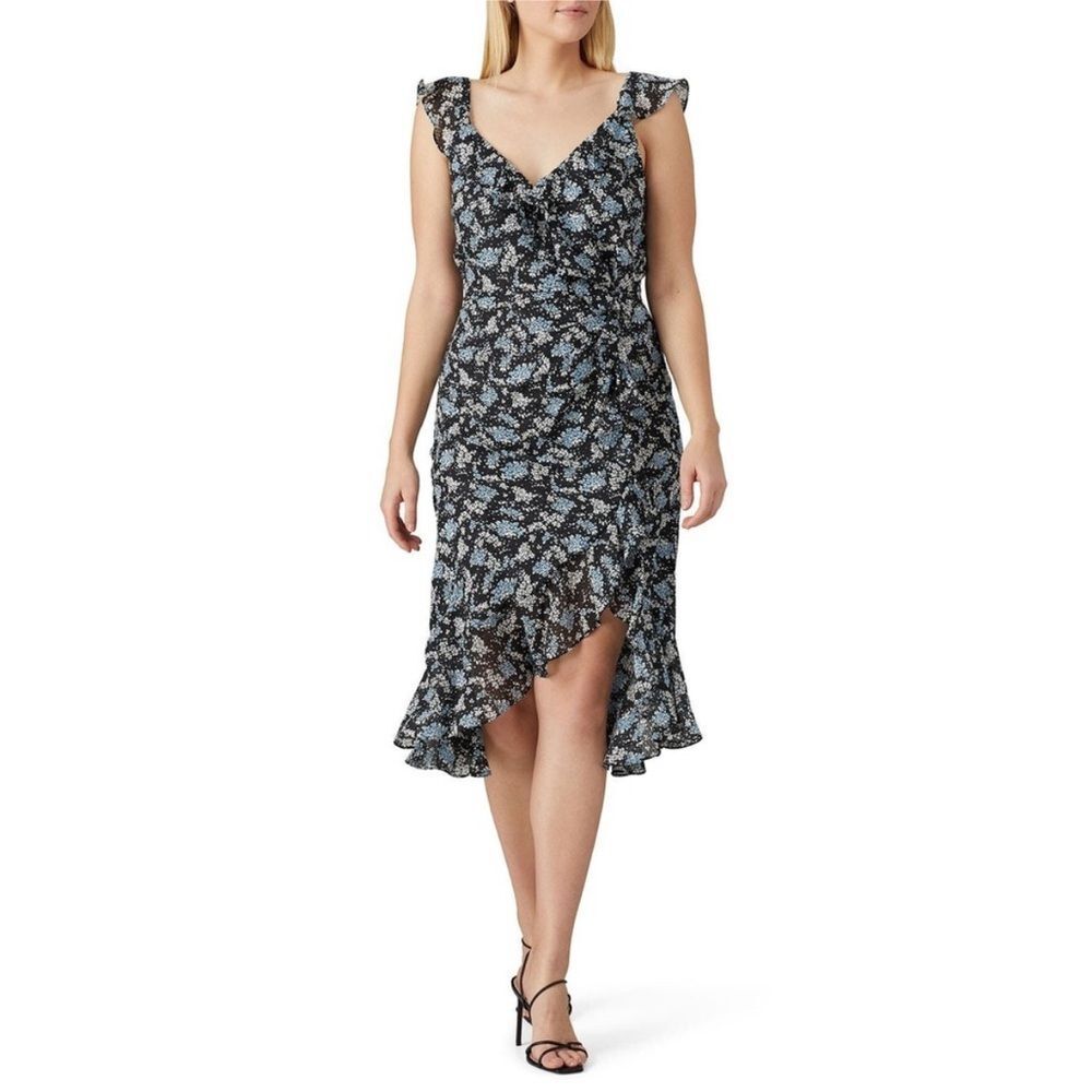Veronica Beard Floral Amal Dress Silk